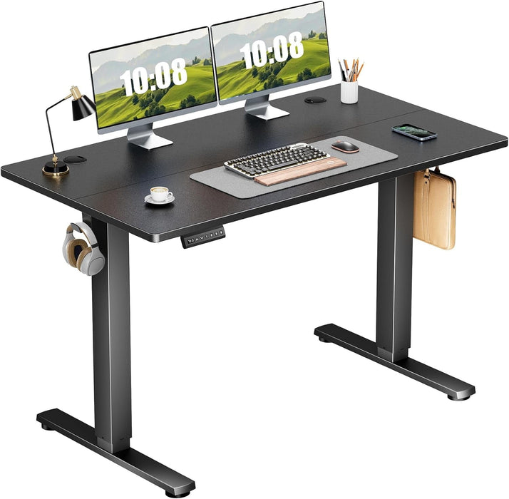 Betcozy 48'' Electric Stand up Desk, Adjustable Electric Computer Desk for Home Ofiice, Black