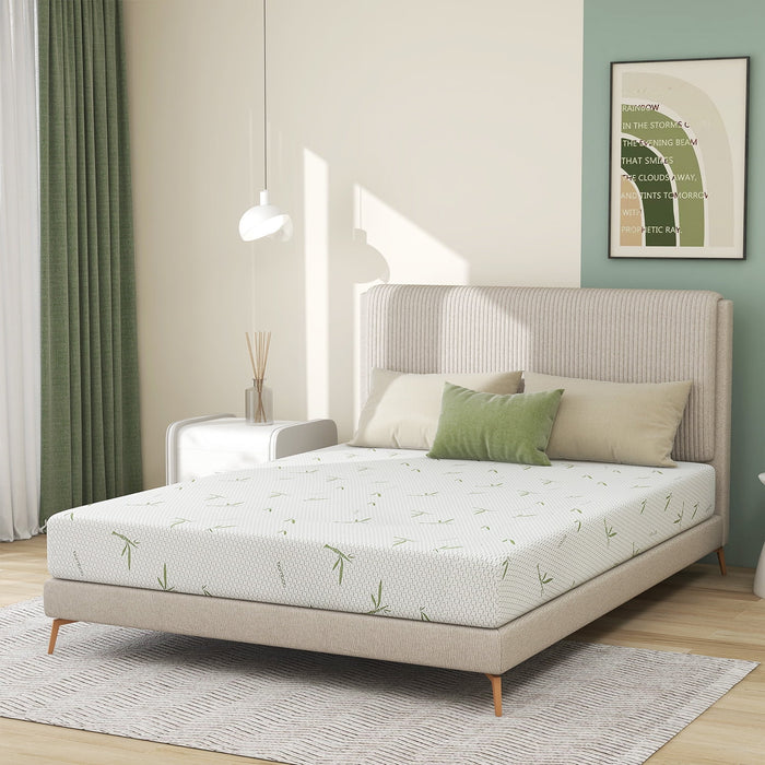 Blorly Full Mattress,8 inch Green Tea Gel Memory Foam Mattress in a box , Medium Firmness Mattresses, Made in USA