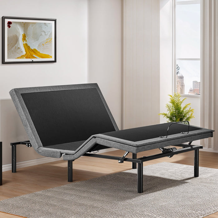 TINKLE WELL Queen Size Adjustable Bed Frame Zero Gravity, With Head and Foot Incline Base, Wireless Remote, Anti-Snore, Zero-Gravity, Easy Assembly