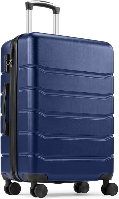 Taoset 28 Inch Luggage Suitcase with TSA Lock, Lightweight Hardside Rolling Suitcase with Spinner Wheels, Expandable Lightweight Luggage, Blue