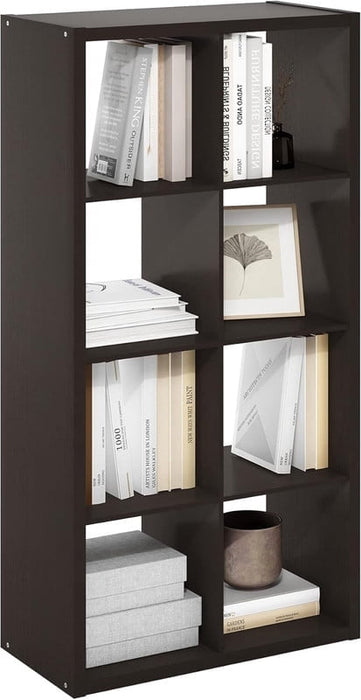 Nextay 8 Cube Storage Organizer, Cube Bookshelf, Display Storage Bookcase for Living Room, Bedroom, Entrance Hall, Home Office, Black