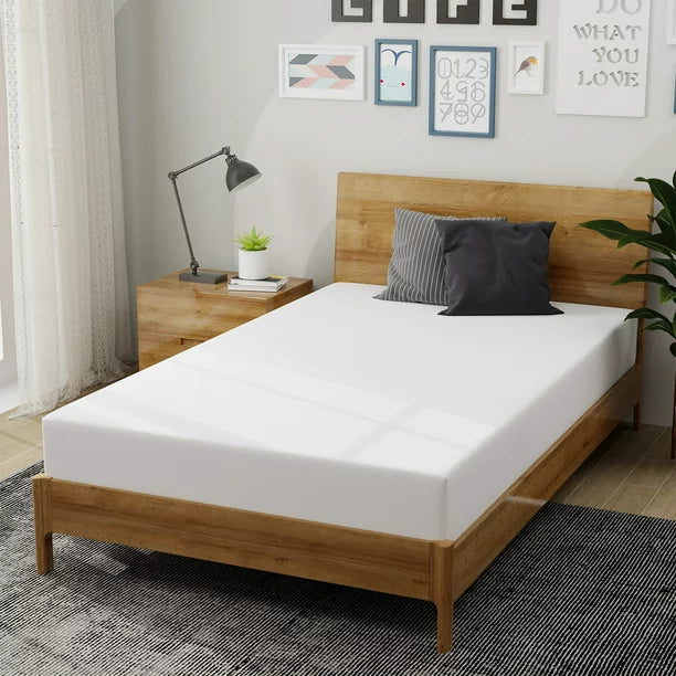 10 inch Full Size Mattress , Green Tea Gel Memory Foam Mattress in a box, Cooling Gel Infused Mattress , Made in USA, White