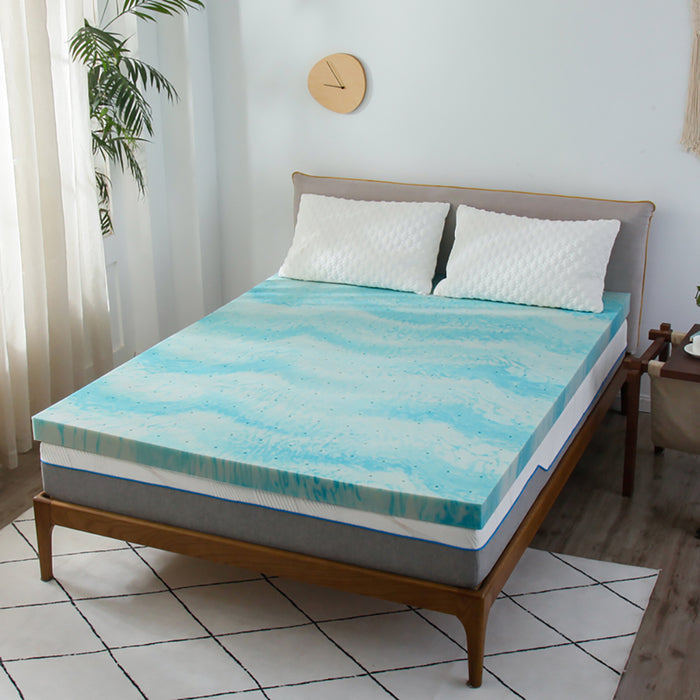 3 inch Mattress Topper, Gel Memory Foam Mattress Topper in a Box