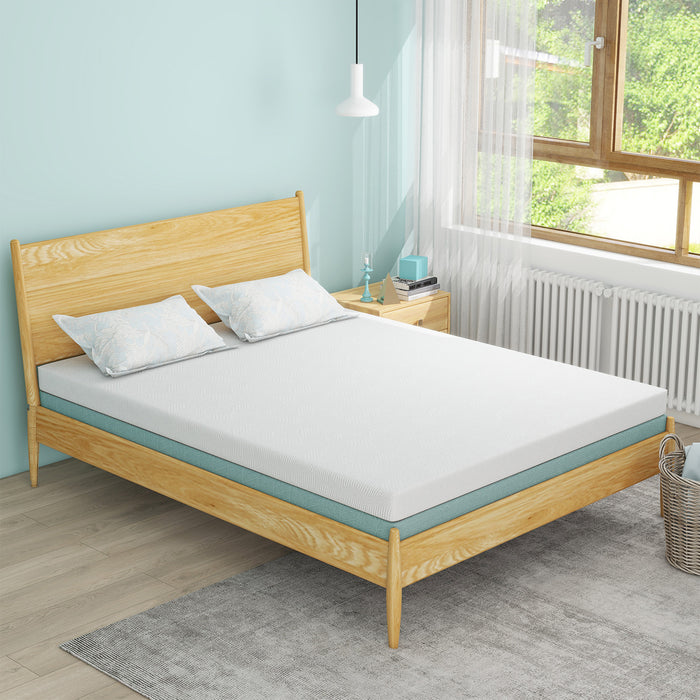 WOod-it Memory Foam Mattress Topper Twin - 7-Zone Bed Topper with Air Mattress Cover - 3 inch Cooling Gel Bed Mattress Pad for Back Pain