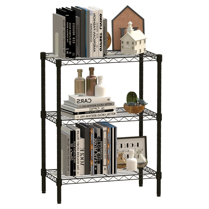 Beddle Metal Shelving Unit, Adjustable Metal Wire Racks Heavy Duty Standing Shelf Organizer for Kitchen, Closet, Pantry, Garage, Bathroom, Laundry