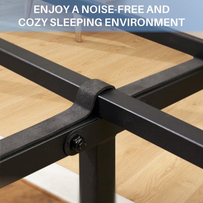 Bigleap Twin Size Metal Platform Bed Frame, No Box Spring Needed with 700LBS Sturdy Wooden Slats Support, Noise Free