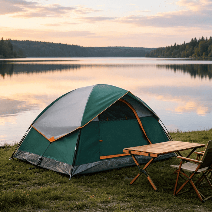Taoset Easy Setup Camping Tent, 2 Person Lightweight Dome Tent, 3-Minute No-Assembly Portable Pop Up Camp Tent for Beginners, Kids, Car Camping, Backyard, Beach, Waterproof Travel Tent, Green