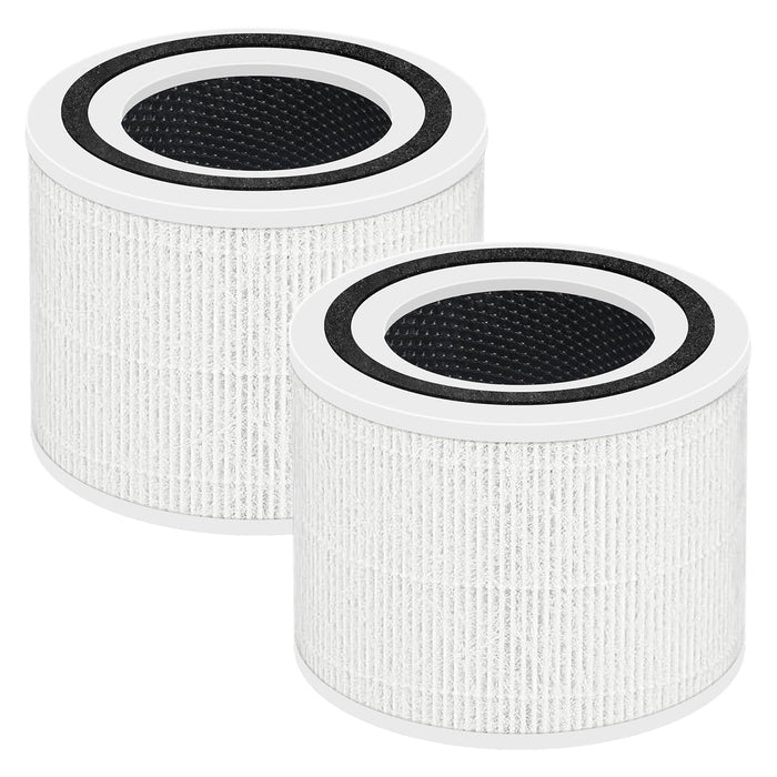 Betcozy 2 PCS Air Purifier Filters, Pet Care Replacement Filter 3-in-1 New Fine Non-Woven Fabric Pre, True HEPA, Activated Carbon Filter