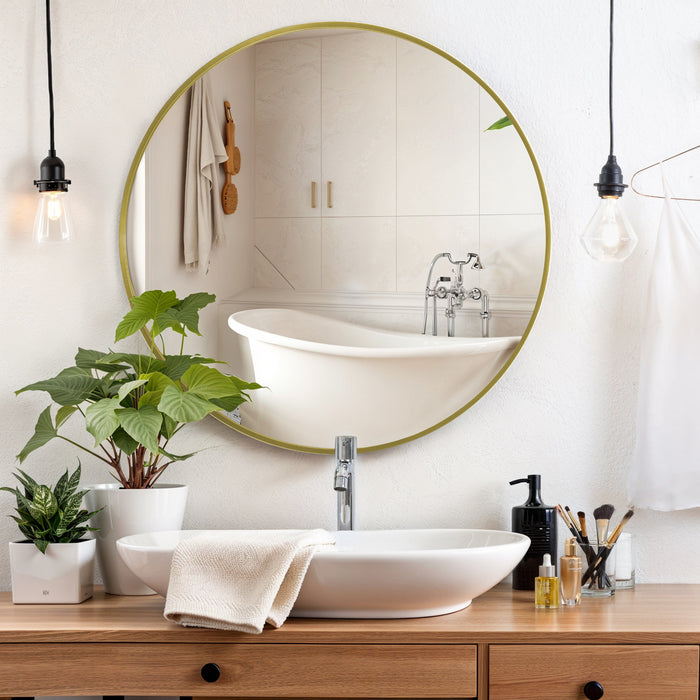 TINKEL Well Round Mirrors Wall Mirror