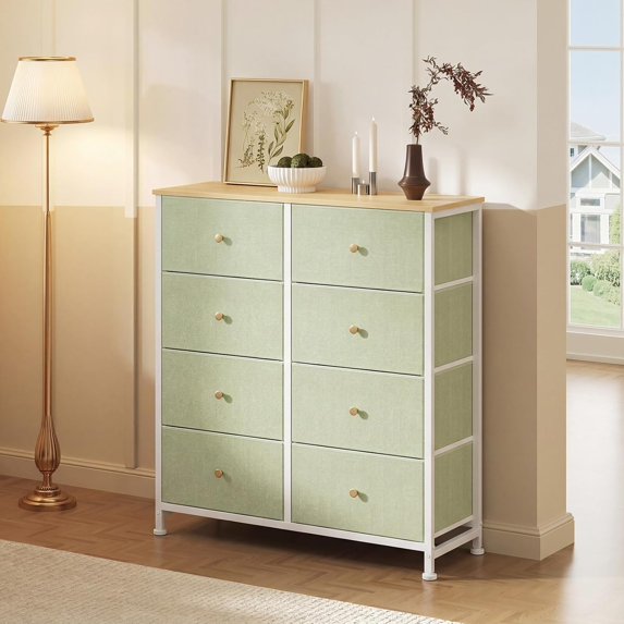 4/5/7/8/9 Drawer Dresser, TINKLE WELL Wide Fabric Storage Chest for Bedroom, Living Room, Closet