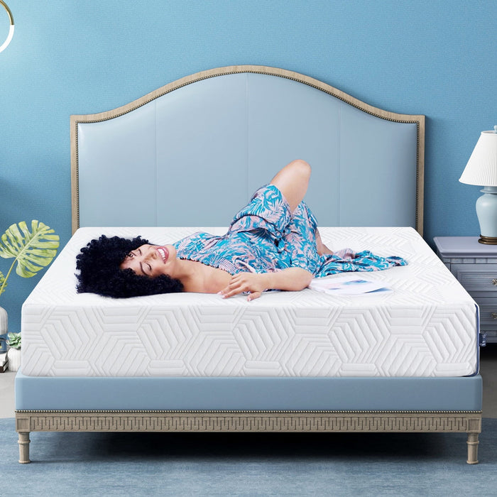 Memory Foam Mattress Bed in a Box,with Green Tea Cooling Gel, Made in USA