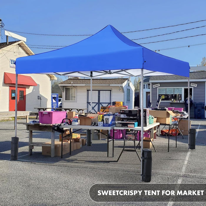 Canopy Tent 10x10 Pop Up Canopy Heavy Duty Canopy Tents for Parties Backyard Waterproof Portable Tent Pop Up Shade Canopy with Sand Bags