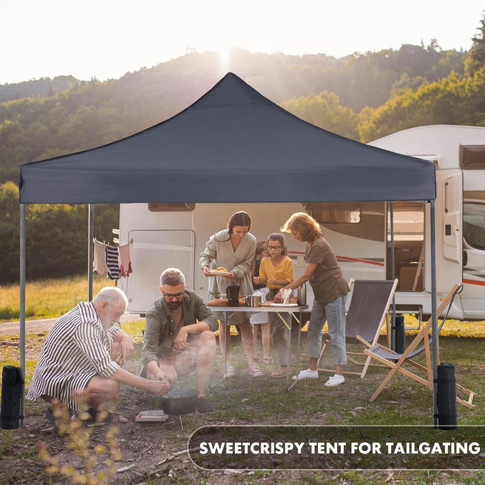 Canopy Tent 10x10 Pop Up Canopy Heavy Duty Canopy Tents for Parties Backyard Waterproof Portable Tent Pop Up Shade Canopy with Sand Bags