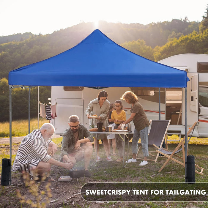 Canopy Tent 10x10 Pop Up Canopy Heavy Duty Canopy Tents for Parties Backyard Waterproof Portable Tent Pop Up Shade Canopy with Sand Bags