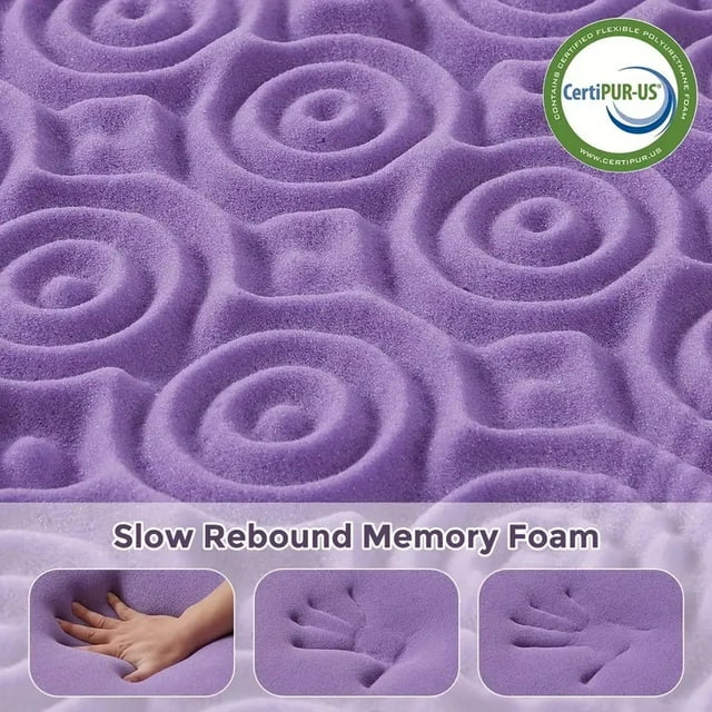 Smiaoer Gel Memory Foam Mattress Topper, Bed Topper