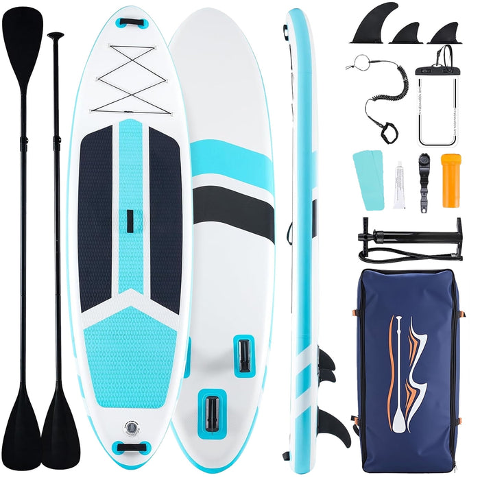 Blorly Paddle Board, Inflatable Stand Up Paddleboard Ultra-Light for Adults, Beginners and Experienced Surfers, Non-Slip, Premium SUP Paddleboard Accessories, Blue