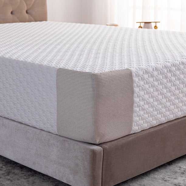 King Mattress, 10 inch Bamboo Charcoal Gel Mattress , Medium-Firmness Memory Foam Mattress, Fiberglass-Free, Made in USA