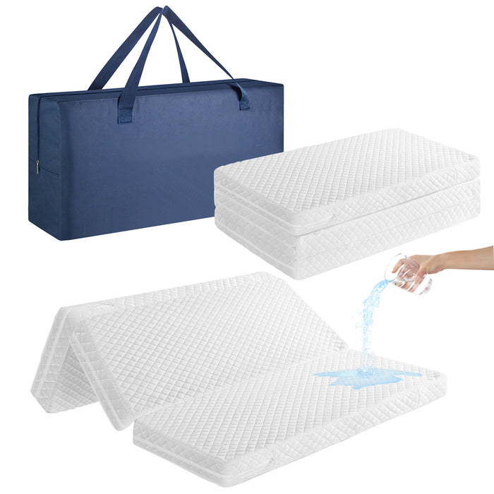 Blorly Waterproof Mattresses, Dual Sided Soft Mini-Crib Mattress for Baby & Toddlers, Travel Pad