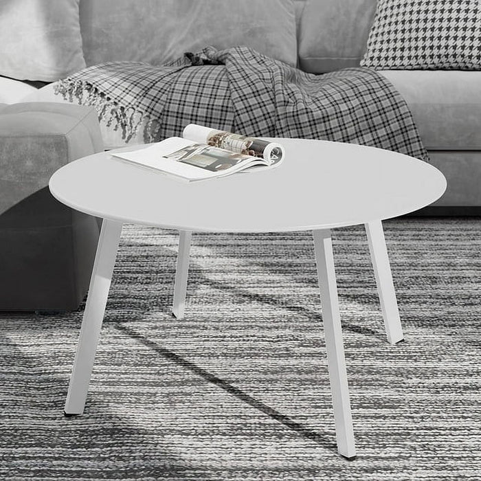 Blorly Patio Coffee Table, Round Patio Side Table, Coffee Table, Modern, Stylish, Living Room, Outdoor, Home Decor, Versatile, White