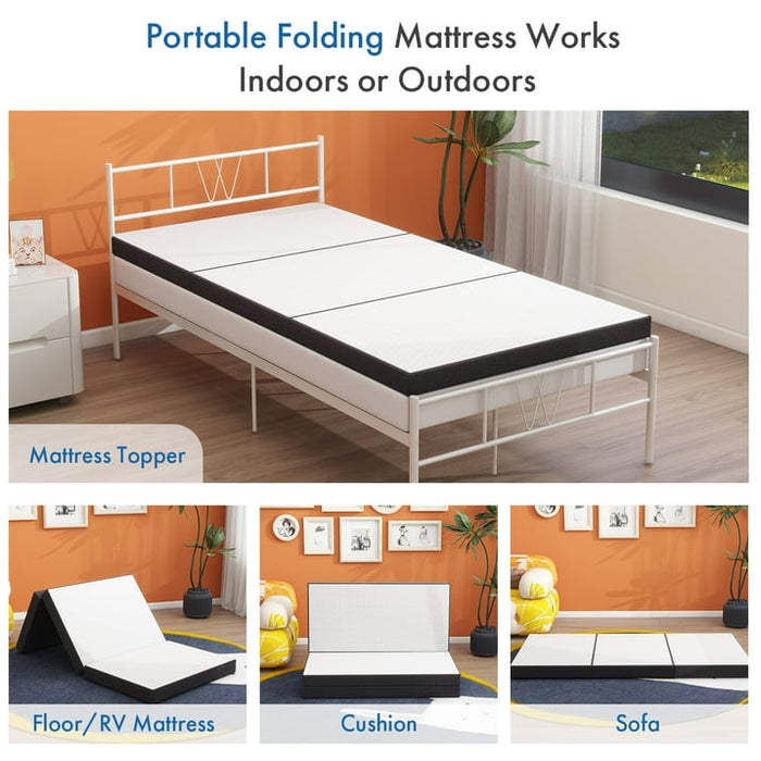 Tri-fold mattress Memory Foam Mattress, Folding Mattress