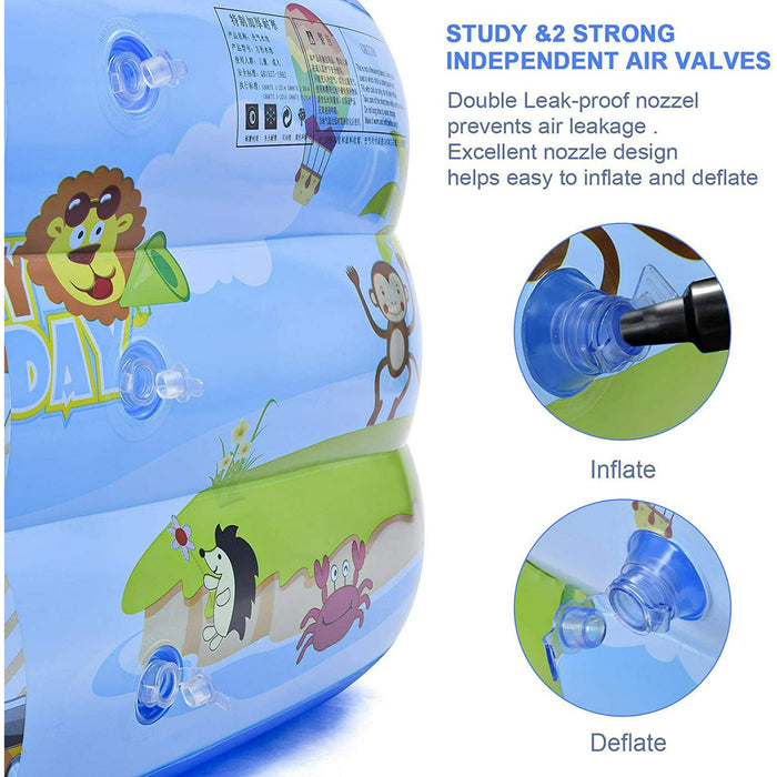 Rectangular Inflatable Swimming Pool Durable, Easy Setup, Family Fun