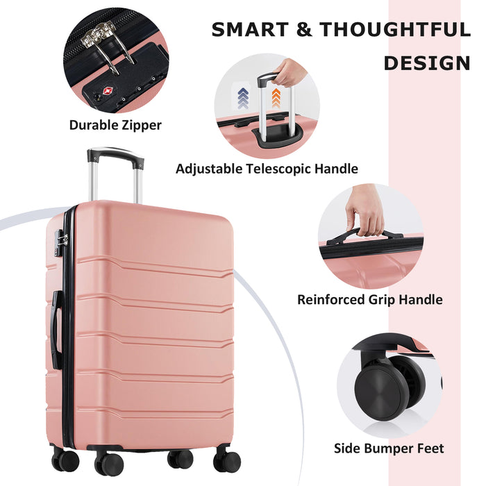 Carry on Luggage, Lightweight Expandable ABS Suitcase with Spinner Wheels & TSA Lock