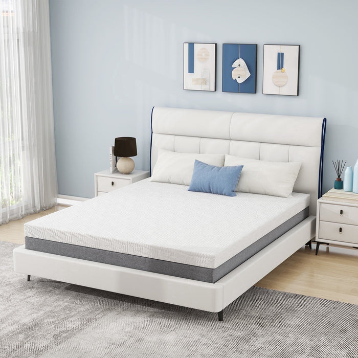 Taoset Mattress topper, 2,3,4 inch CalKing Gel Infused Mattress Topper, Memory Foam Mattress Pad, Soft, Blue
