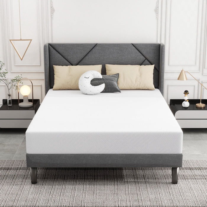 King Mattress, 8 inch Memory Foam Mattress, Medium Feeling Mattresses in a Box, White