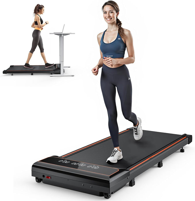 Blorly Walking Pad Treadmill 2.5Hp, Ultra-Quiet with Remote Control-Under Desk Treadmill 2 in 1 Walking and Jogging with Remote Control Display(Black