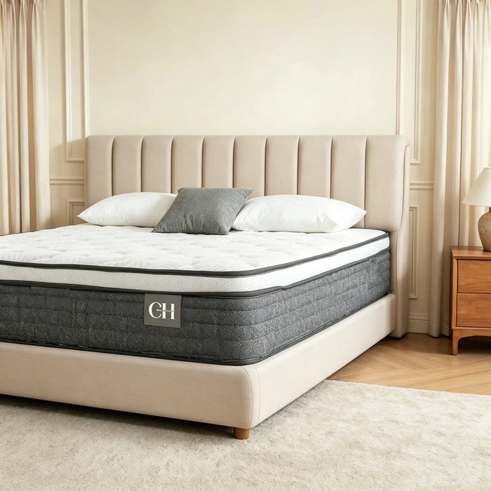 10 inch Twin Size Green Tea Memory Foam Mattress ,Gel Memory Foam Mattress in a Box, Medium, White