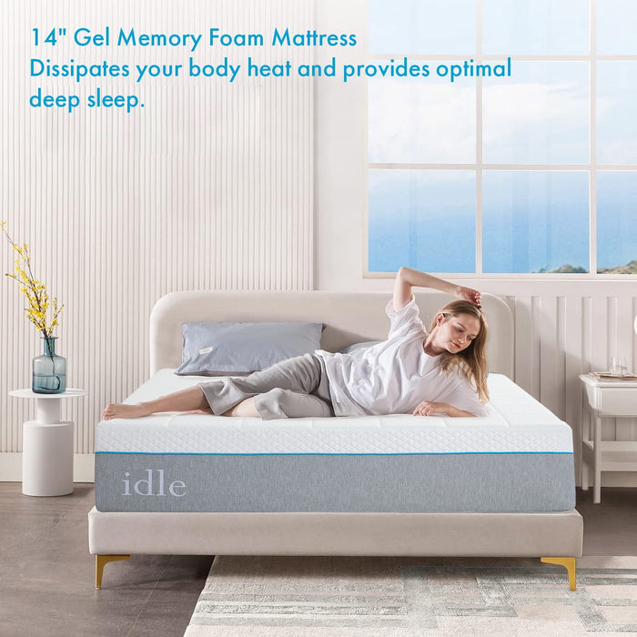 14 inch Medium Firm Memory Foam Mattress, Soft And Supportive, Mattress in a box,Full