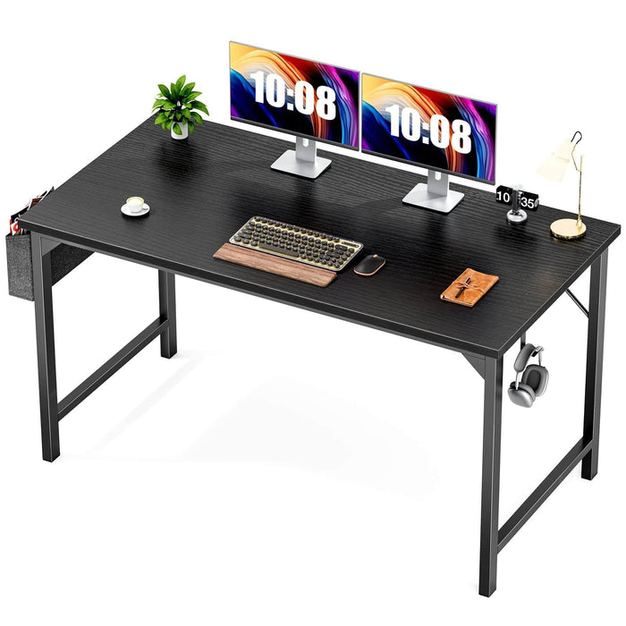 TINKLE WELL TINKLE WELL Computer Desk Small Office Desk Writing Desks Study Table Modern Simple Style Work Table with Storage Bag for Bedroom-47IN