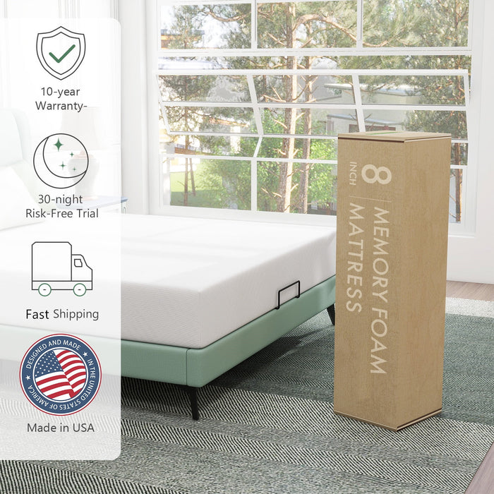 Cooling Gel Memory Foam Mattress Medium Firm Mattress, Mattress in a Box