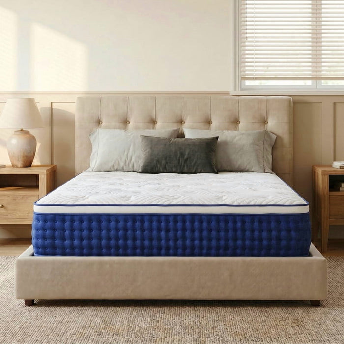 Beddle Cooling Hybrid Mattress, 10 Inch Twin Size Medium Feel Foam Mattress with Pocket Springs, Extra Edge Support, Pressure Relief, CertiPUR-US