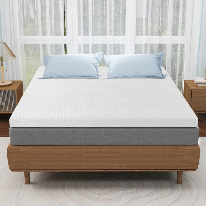 Blorly 3 Inch TwinXL Mattress Topper With Cover, Foam Mattress Topper for Back Pain, Gel Infused Mattress Pad