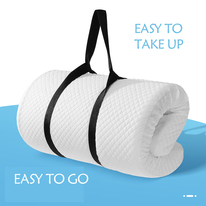 Pack and Play Mattress, Dual Sided 2-Stage Premium Memory Foam Mattresses Pad, 3" Pack n Play Pen Portable Mini Crib Mattress for Baby Toddler with Washable Breathable Cover