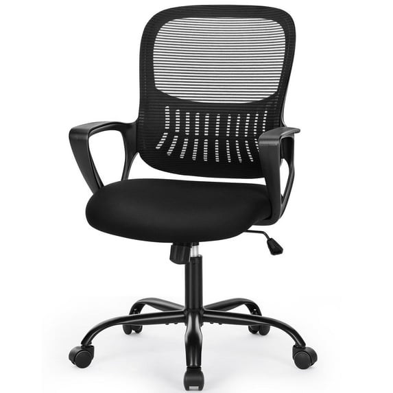 Aidoly Breathable Mesh Office Chair with Lumbar Support - Adjustable Swivel Desk Chair for Home & Professional Workspaces
