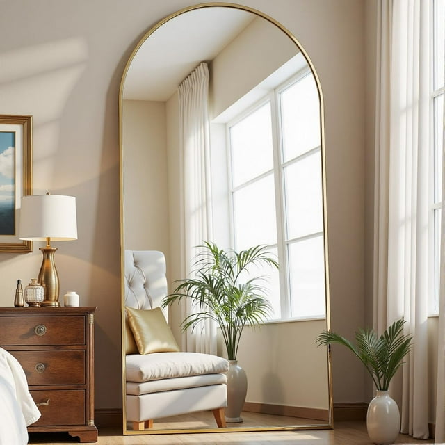 Full Length Mirror, 71"x26" Large Floor Standing Body Mirror with Stand