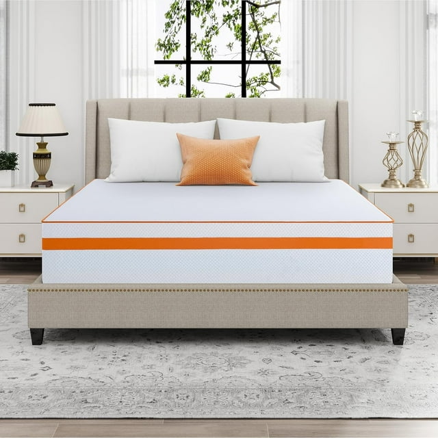 Beddle Queen Size Memory Foam Mattress,Gel Mattress in a Box Medium Firm for Pressure Relief