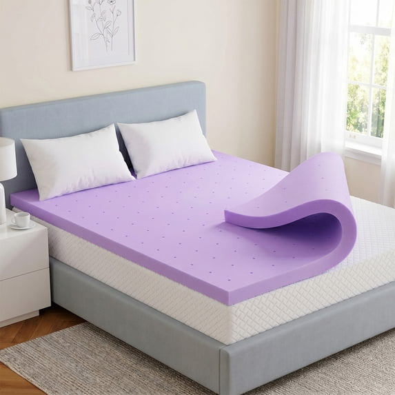 Beddle 4 Inch Cooling Gel Memory Foam Mattress Topper, Twin Size Pressure Relief Bed Topper, Body-Conforming Support, CertiPUR-US Certified