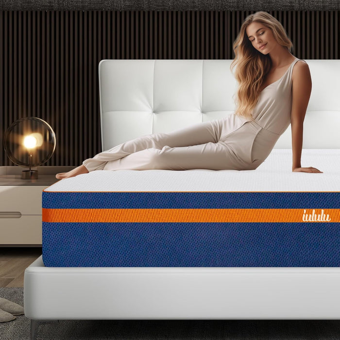 Beddle Mattress,Cooling Memory Foam Mattress in a Box Medium Firm for Pressure Relief