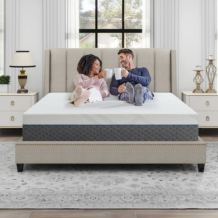 Beddle Mattress,Cooling Memory Foam Mattress in a Box Medium Firm for Pressure Relief