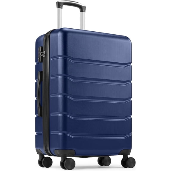 Carry-On Luggage, 20 inch Hard Shell Rolling Suitcase for Travel Expandable Lightweight with Spinner Wheels TSA Lock,Blue