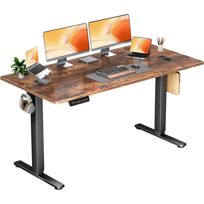 Betcozy 55'' Electric Stand up Desk, Adjustable Electric Computer Desk for Home Ofiice