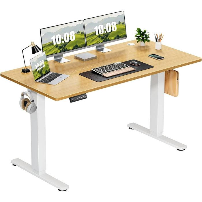Betcozy 55'' Electric Stand up Desk, Adjustable Electric Computer Desk for Home Ofiice