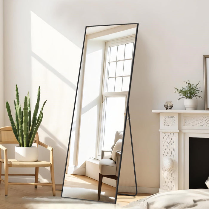 Full Length Mirror Rectangle Full Body Floor Mirror with Stand Wall Mirror for Bedroom Dressing