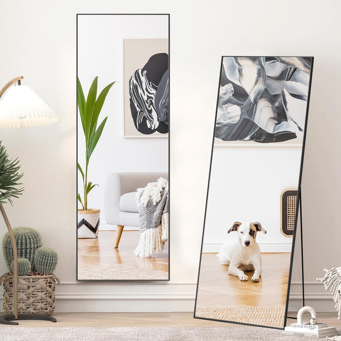 Beddle Full Length Mirror Arched Full Body Floor Mirror with Stand Wall Mirror for Bedroom Dressing