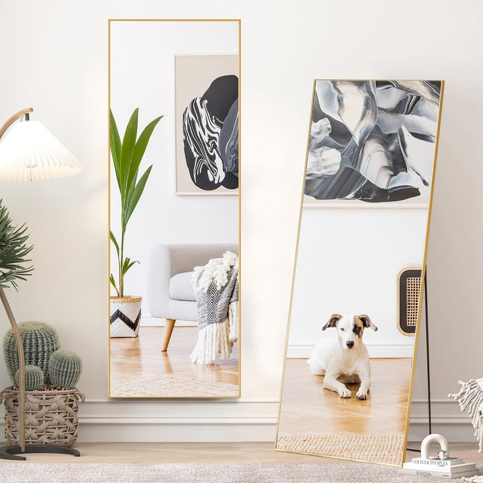 Beddle Full Length Mirror Arched Full Body Floor Mirror with Stand Wall Mirror for Bedroom Dressing