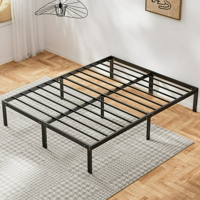 Beddle Bed Frame,Metal Bed Frame,No Box Spring Needed,Quiet & Sturdy,Black