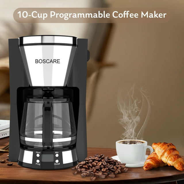 Home Coffee Maker, 10-Cup Programmable Coffee Maker-Automatic Drip with Timer